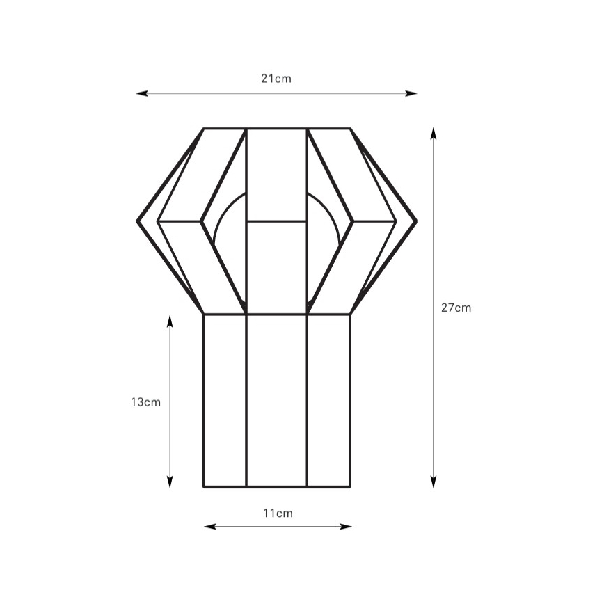 Markslöjd 109147 - Galda lampa OCTA 1xE27/60W/230V krēmkrāsaina