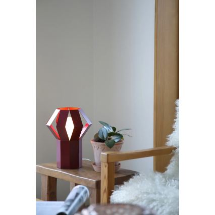 Markslöjd 109150 - Galda lampa OCTA 1xE27/60W/230V vīna krāsas