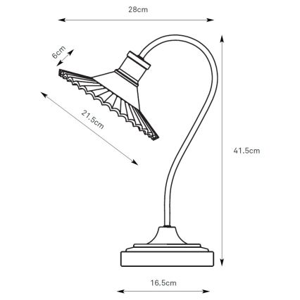 Markslöjd 109151 - Galda lampa NOVIA 1xE27/60W/230V melna/dūmakaina pelēka