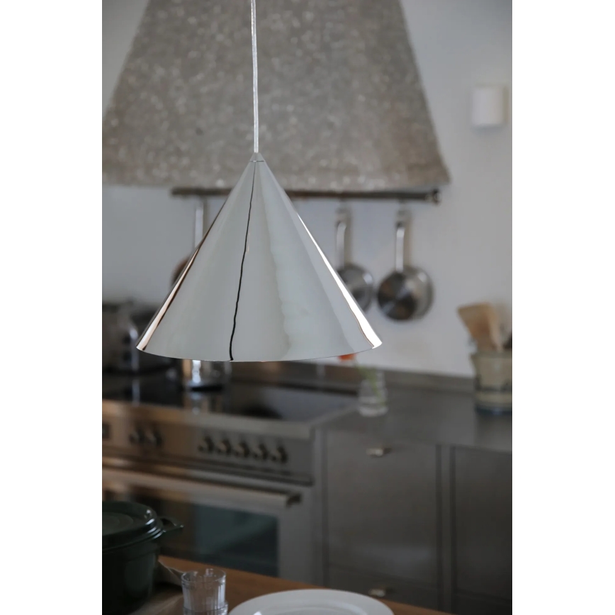 Markslöjd 109163 - Pakaramā lustra ar vadu TIP 1xE27/60W/230V Ø 37,5 cm spīdīgs hroms