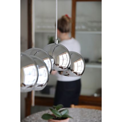 Markslöjd 109168 - Karājamā griestu lampa CUPOLO 7xE14/40W/230V spīdīgs hroms