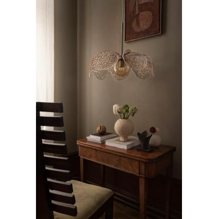 Markslöjd 109169 - STYRKA piekaramā lampa ar vadu 1xE27/40W/230V Ø 63 cm, bēša