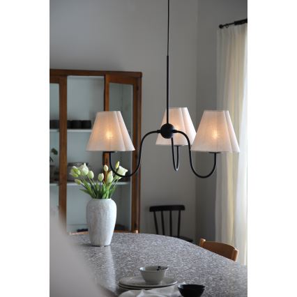 Markslöjd 109172 - Piekaramā lampa uz troses VEYA 3xE14/40W/230V lina/melna