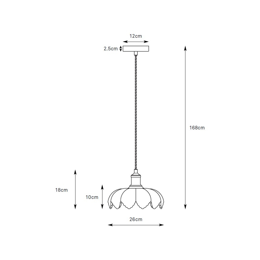 Markslöjd 109178 - pakaramā lampa uz vada KURAGE 1xE27/40W/230V misiņš/dūmakaini rozā