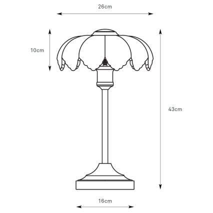 Markslöjd 109180 - Galda lampa KURAGE 1xE27/60W/230V misiņš/dūmakaini bēšs