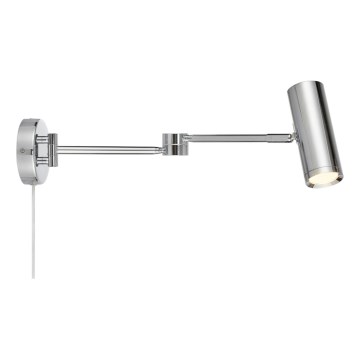 Markslöjd 109182 - regulējama LED sienas lampiņa ARLO LED/4,9W/230V spīdīgs hroms