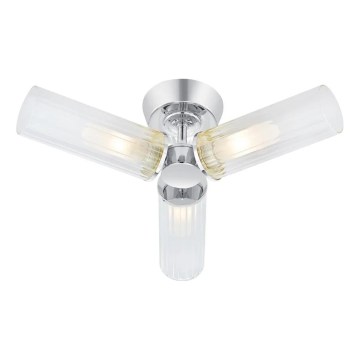 Markslöjd 109237 - Vannas istabas virsmas griestu lustra RIMINI 3xG9/20W/230V IP44 spīdīgs hroms