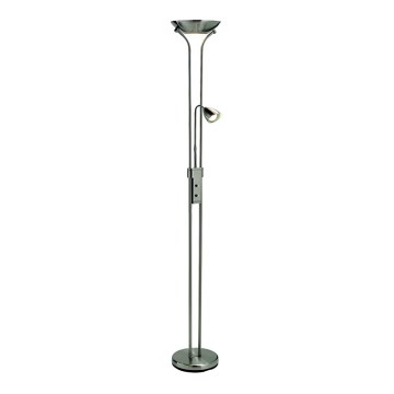 Markslöjd 111241 - Aptumšojama grīdas stāvlampa DETROIT 1xR7s/230W/230V + 1xGU10/35W spīdīgi hromēts