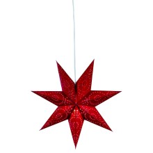 Markslöjd 700122 - Ziemassvētku rotājums SATURNUS 1xE14/25W/230V d. 45 cm sarkana