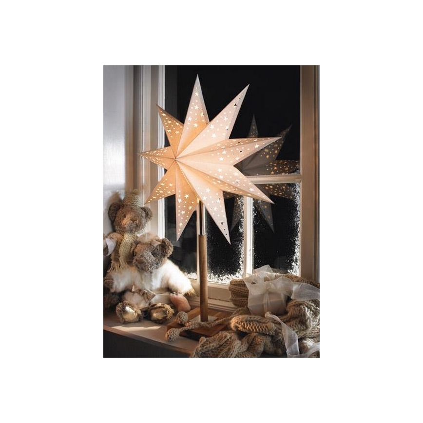 Markslöjd 700323 - Ziemassvētku dekorācija SOLVALLA 1xE14/25W/230V balta 65 cm
