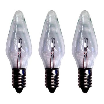 Markslöjd 702323 - KOMPLEKTS 3x Lielas slodzes Ziemassvētku spuldze RESERVLAMPA E10/3W/55V