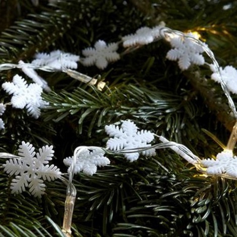 Markslöjd 702942 - LED Ziemassvētku virtene SNÖSTJÄRNA 20xLED 2,2m silti balta
