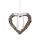 Markslöjd 703102 - Ziemassvētku dekorācija HOLSTAD LED/0.9W/3xAA sirds pelēka 25 cm