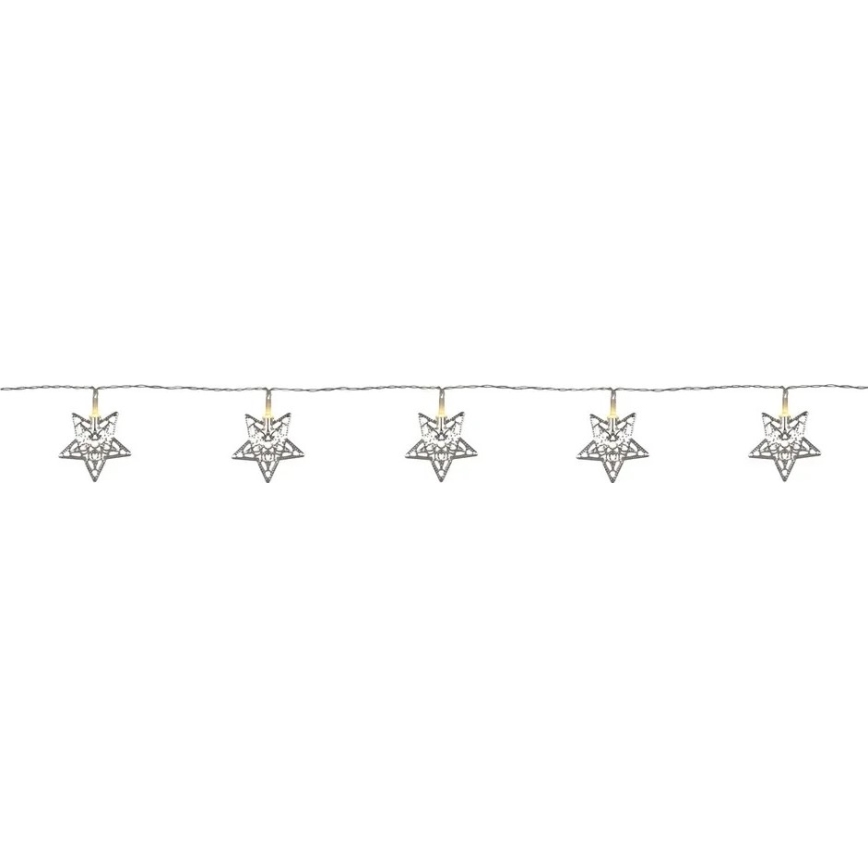 Markslöjd 703173 - LED Ziemassvētku virtene LILLAN LED/3xAA 2,1m silti balta