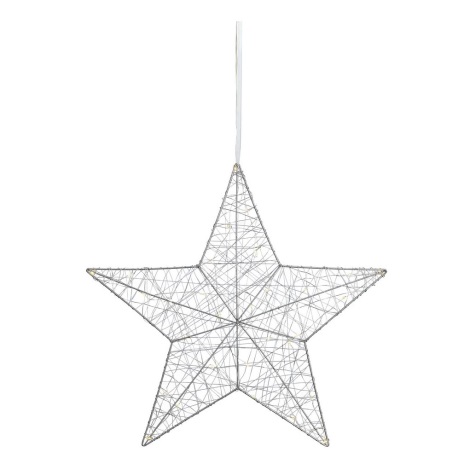 Markslöjd 703436 - LED Ziemassvētku dekorācija ARTUR 30xLED/0.9W/4.5V sudraba 50 cm