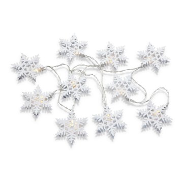 Markslöjd 703747 - LED virtene PRINCE 10xLED/3xAA 2,15m siltā balta