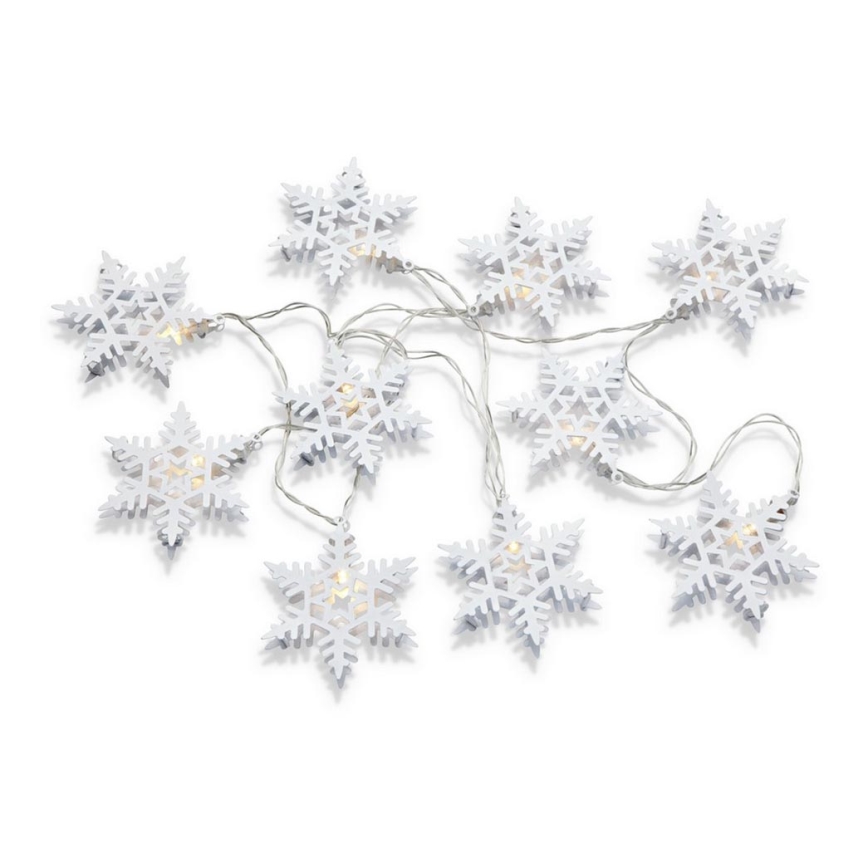 Markslöjd 703747 - LED Ziemassvētku virtene PRINCE 10xLED/3xAA 2,15m silti balta