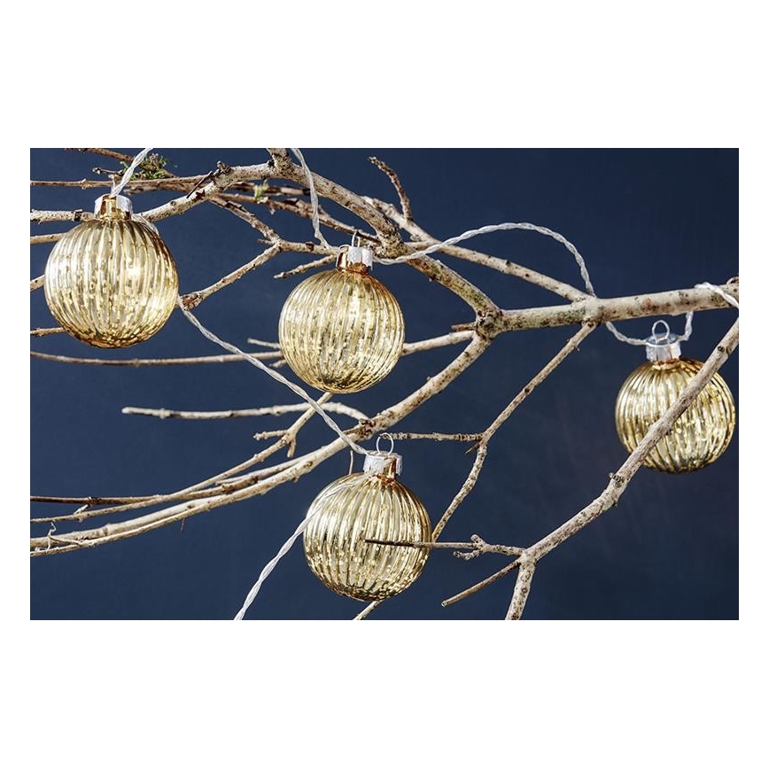 Markslöjd 703781 - LED Ziemassvētku virtene BIGSOLO 10xLED 1,65m silti balta