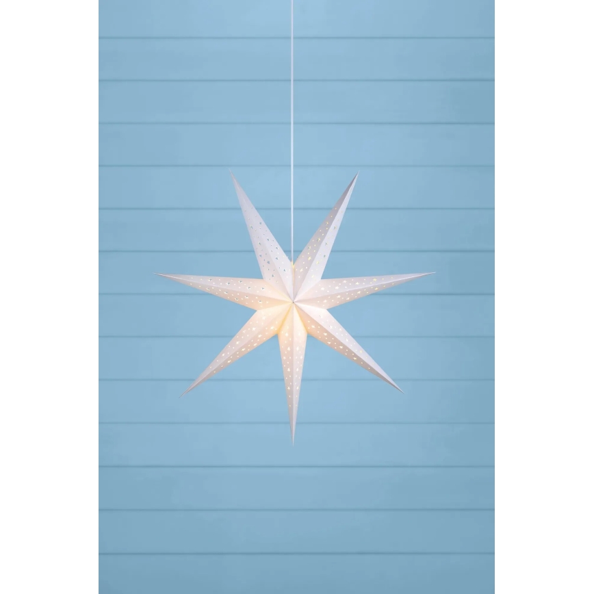 Markslöjd 703876 - Ziemassvētku rotājums SOLVALLA 1xE14/25W/230V Ø 75 cm balts