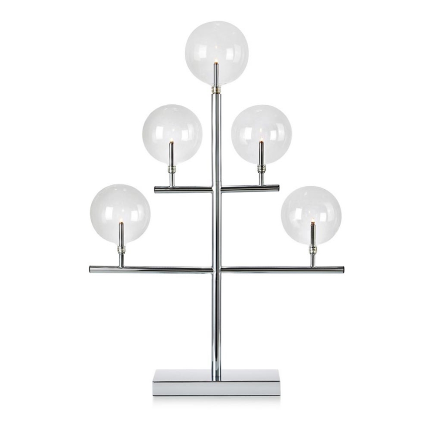 Markslöjd 704820 - Ziemassvētku svečturis MAESTRO 5xE5/0,8W/230/12V spīdīgi hromēts