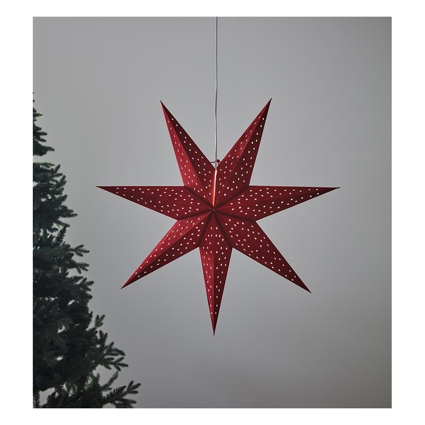 Markslöjd 704902 - Ziemassvētku dekorācija CLARA 1xE14/6W/230V 75 cm sarkana