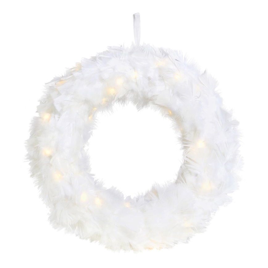 Markslöjd 705290 - LED Ziemassvētku vainags FEATHER LED/1,2W/3xAA d. 35 cm