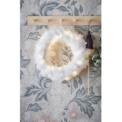 Markslöjd 705290 - LED Ziemassvētku vainags FEATHER LED/1,2W/3xAA d. 35 cm