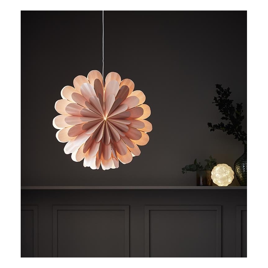 Markslöjd 705307 - Ziemassvētku dekorācija MARIGOLD 1xE14/25W/230V 60 cm rozā