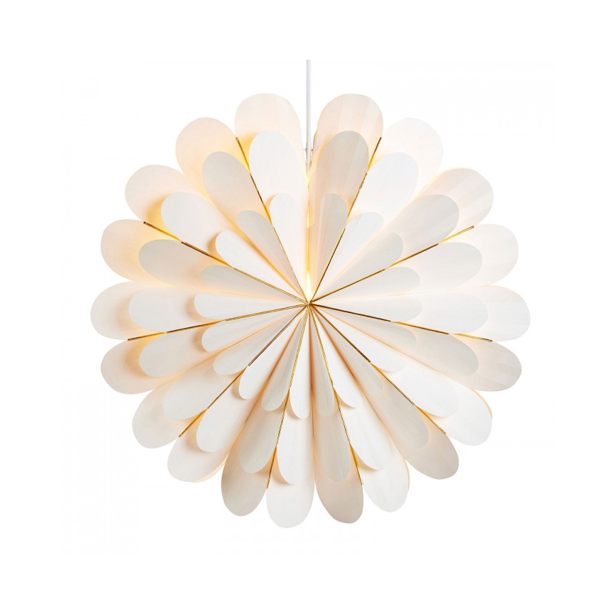 Markslöjd 705309 - Ziemassvētku rotājums MARIGOLD 1xE14/25W/230V d. 60 cm balts