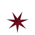Markslöjd 705486 - Ziemassvētku dekorācija VELOURS 1xE14/6W/230V 75 cm sarkana