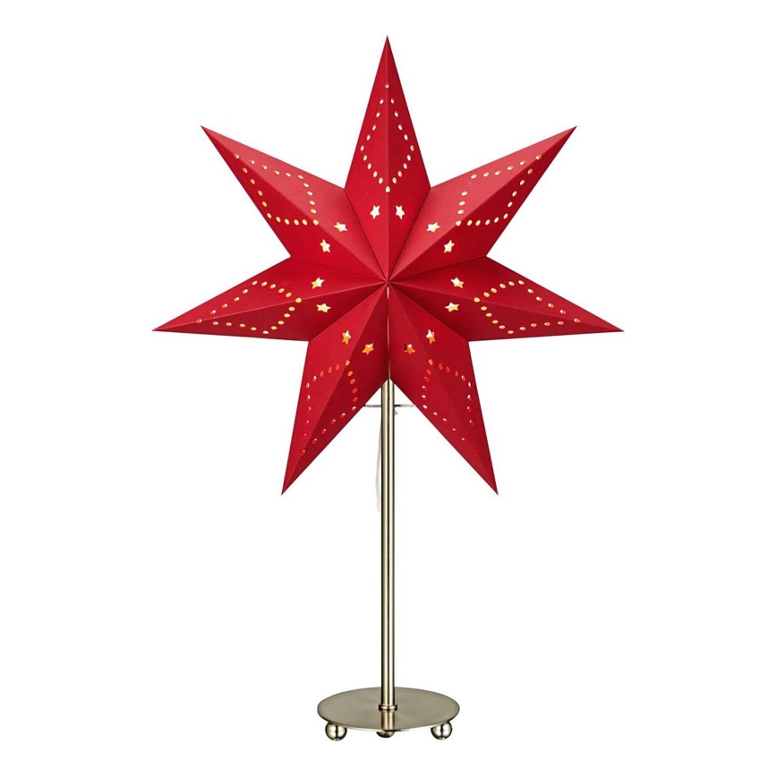 Markslöjd 705544 - Ziemassvētku rotājums SATURNUS 1xE14/25W/230V 35 cm sarkana