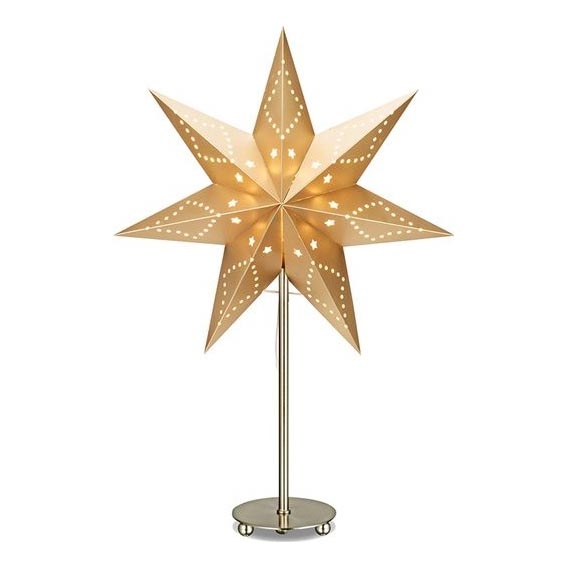 Markslöjd 705545 - Ziemassvētku rotājums SATURNUS 1xE14/25W/230V 35 cm zelta