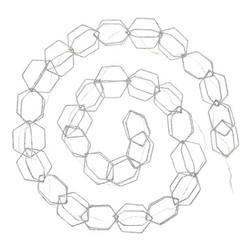 Markslöjd 705753 - LED Dekoratīva virtene SERVE LED/3xAA 1,9m sudraba