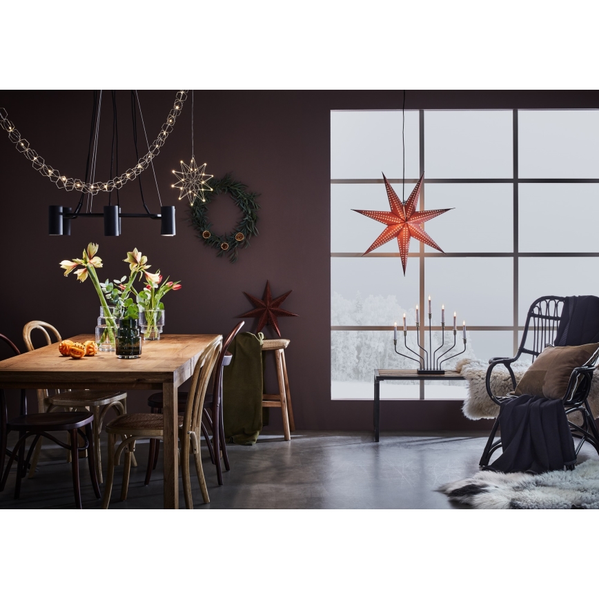 Markslöjd 705753 - LED Dekoratīva virtene SERVE LED/3xAA 1,9m sudraba