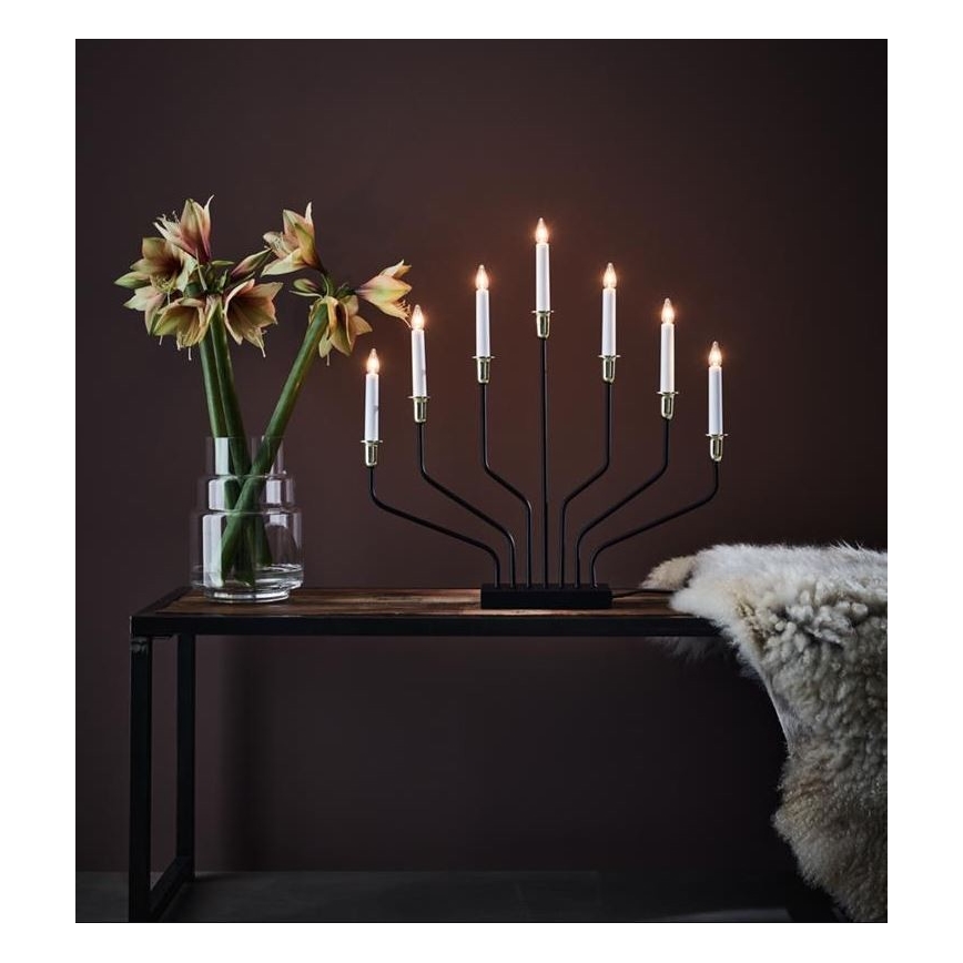 Markslöjd 705758 - Ziemassvētku svečturis BROSA XL 7xE10/3W/230V