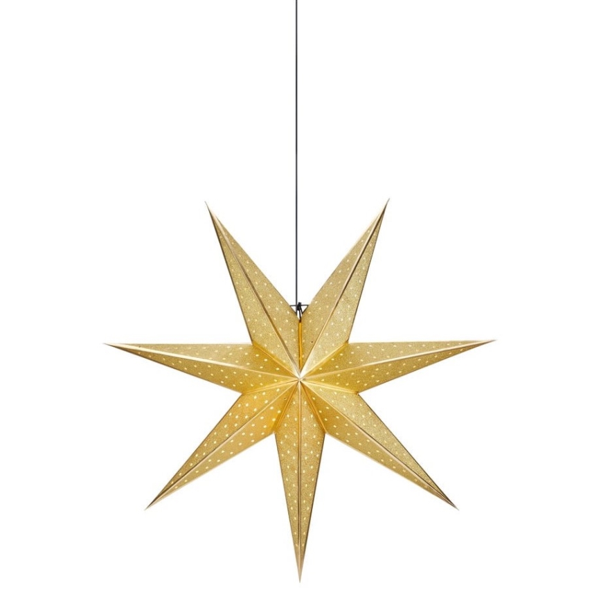 Markslöjd 705790 - Ziemassvētku rotājums GLITTER 1xE14/25W/230V d. 75 cm zelta