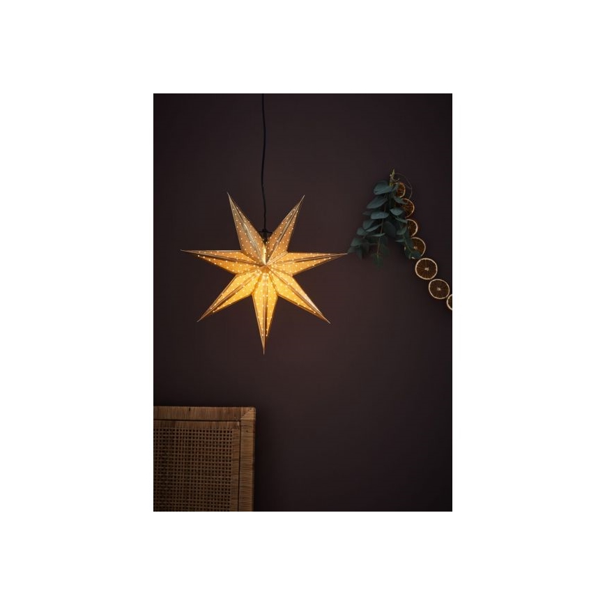 Markslöjd 705791 - Ziemassvētku rotājums GLITTER 1xE14/25W/230V d. 45 cm zelta