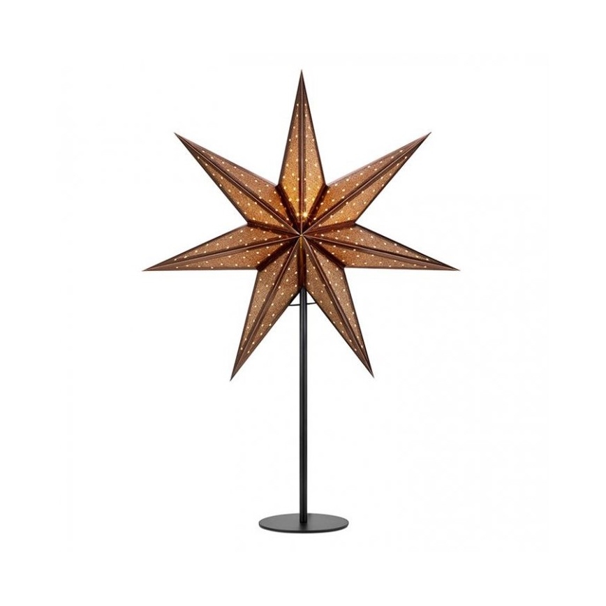 Markslöjd 705796 - Ziemassvētku rotājums GLITTER 1xE14/25W/230V 65 cm bronza/melns