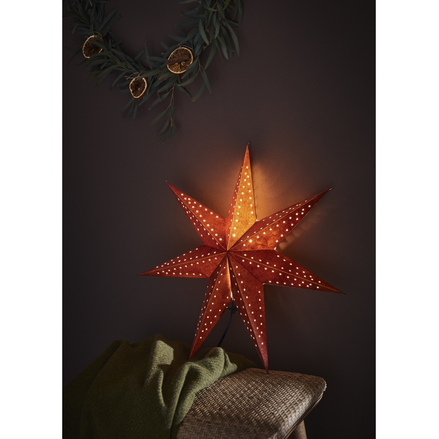 Markslöjd 705807 - Ziemassvētku dekorācija EMBLA 1xE14/6W/230V Ø 45 cm sarkana