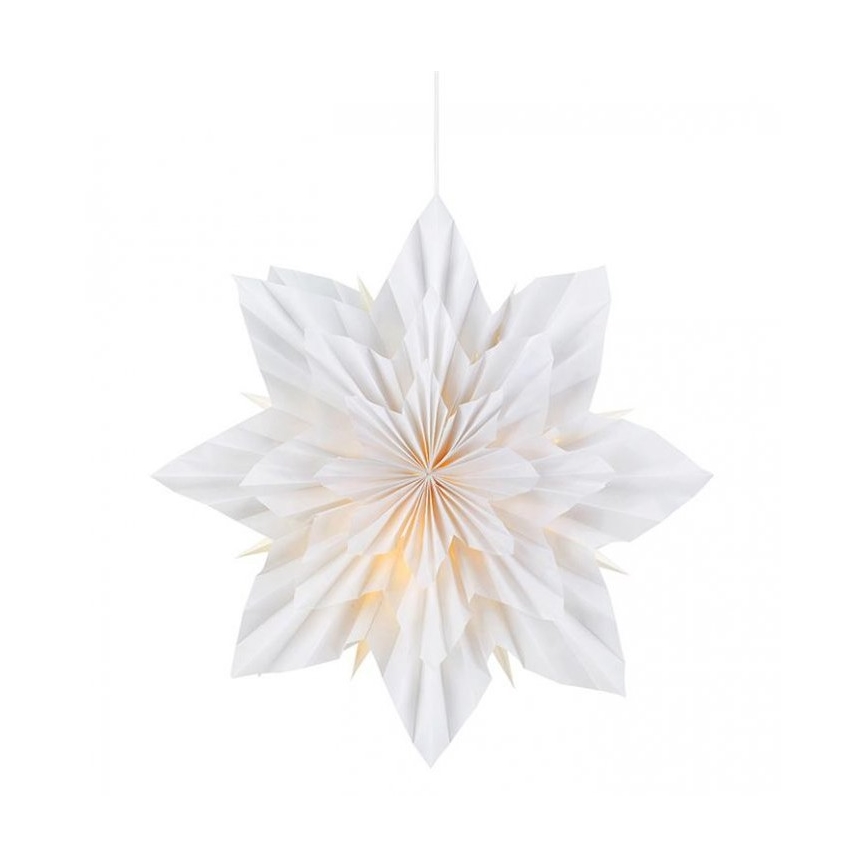 Markslöjd 705836 - Ziemassvētku dekors NEELA 1xE14/25W/230V Ø 43 cm balts