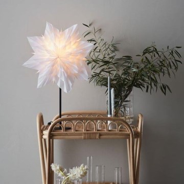 Markslöjd 705838 - Ziemassvētku rotājums NEELA 1xE14/25W/230V 43 cm balta/melna