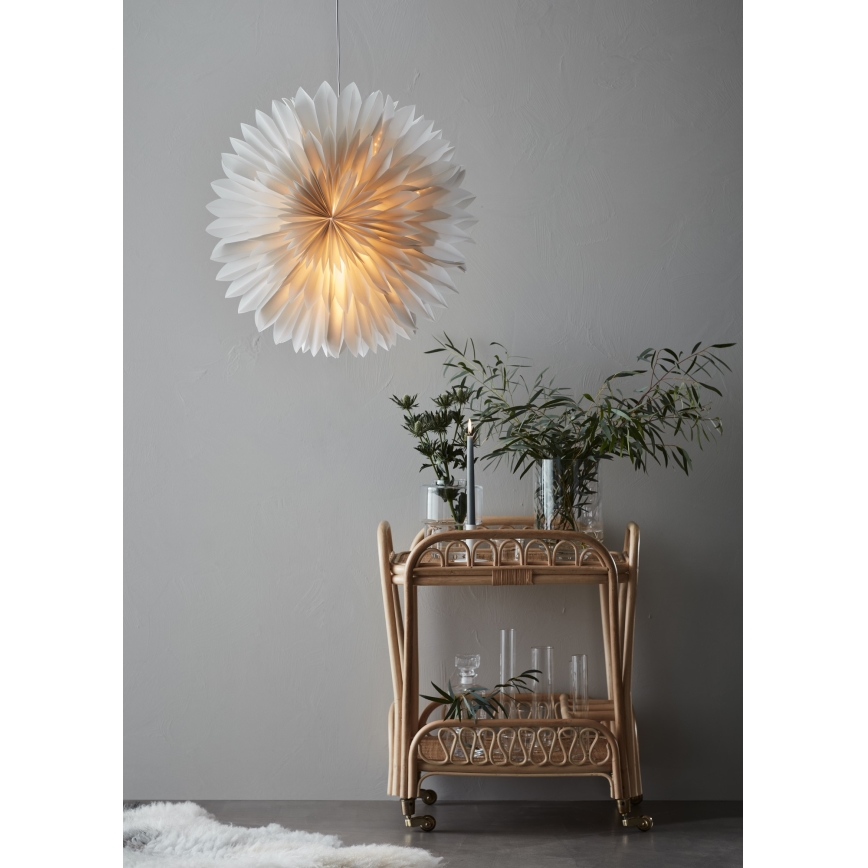 Markslöjd 705841 - Ziemassvētku rotājums SOLINA 1xE14/25W/230V d. 60 cm balta