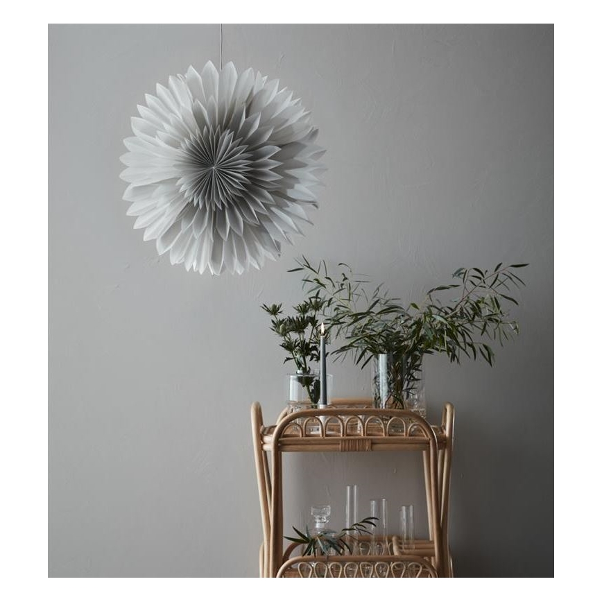 Markslöjd 705841 - Ziemassvētku rotājums SOLINA 1xE14/25W/230V d. 60 cm balta