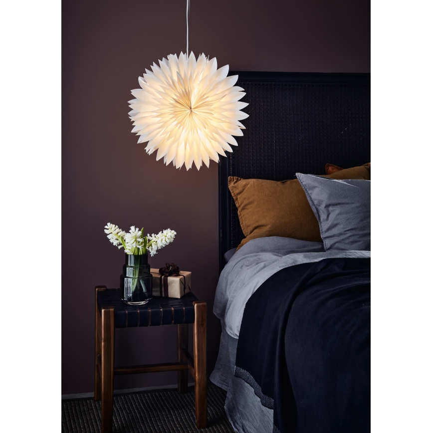 Markslöjd 705843 - Ziemassvētku rotājums SOLINA 1xE14/25W/230V d. 45 cm balta