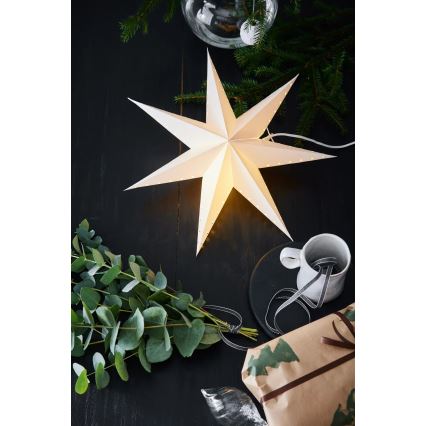 Markslöjd 705926 - Ziemassvētku dekors LIVELY 1xE14/6W/230V Ø 45 cm balts
