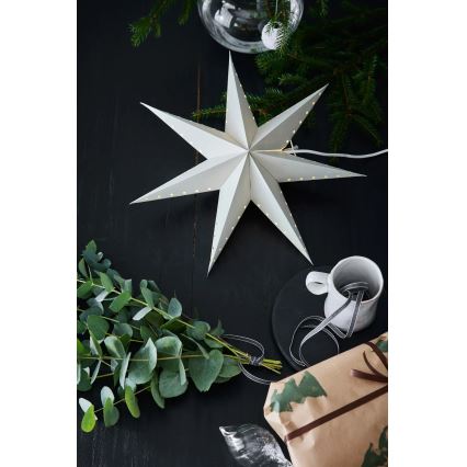 Markslöjd 705929 - Ziemassvētku dekorācija LIVELY 1xE14/6W/230V Ø 45 cm pelēka