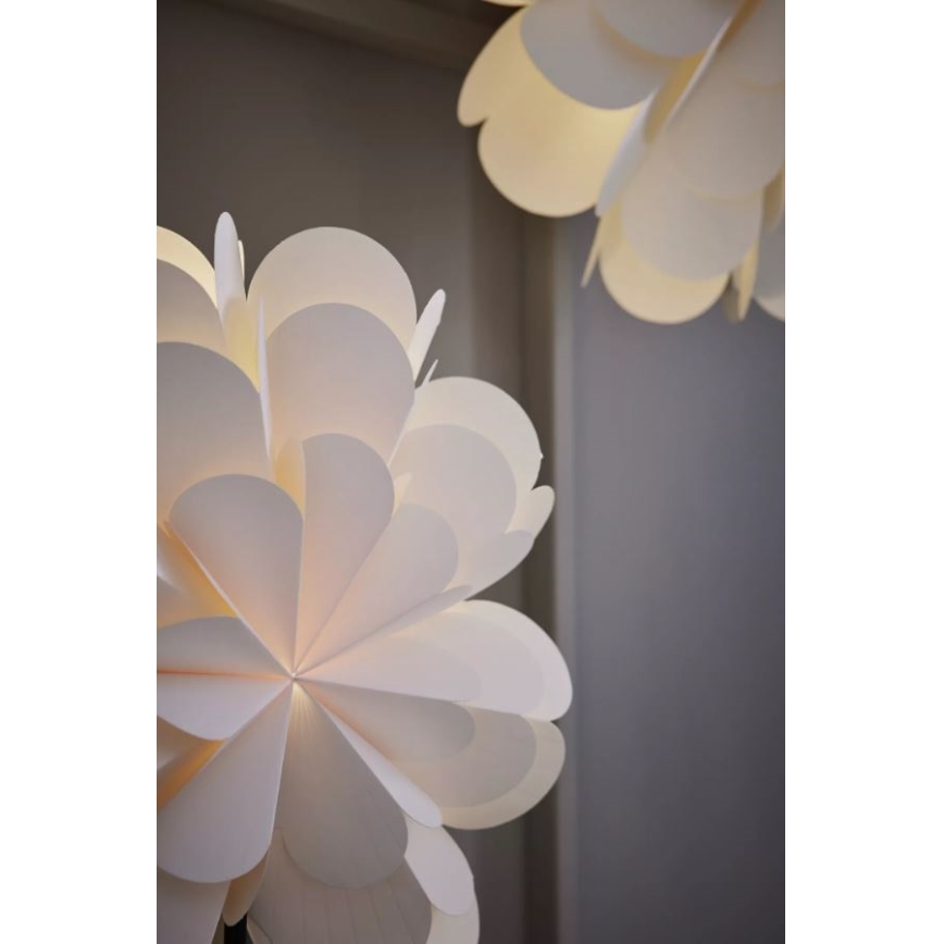 Markslöjd 705946 - Ziemassvētku rotājums MARAVILLA 1xE14/25W/230V 68 cm balts/melns
