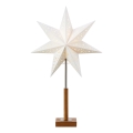 Markslöjd 706041 - Ziemassvētku rotājums SOLVALLA 1xE14/25W/230V 35 cm balta/ozols