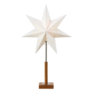 Markslöjd 706041 - Ziemassvētku rotājums SOLVALLA 1xE14/25W/230V 35 cm balta/ozols