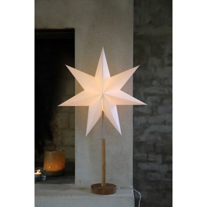 Markslöjd 706213 - Ziemassvētku rotājums SPERANZA 1xE14/6W/230V Ø 45 cm priede/krēmkrāsa